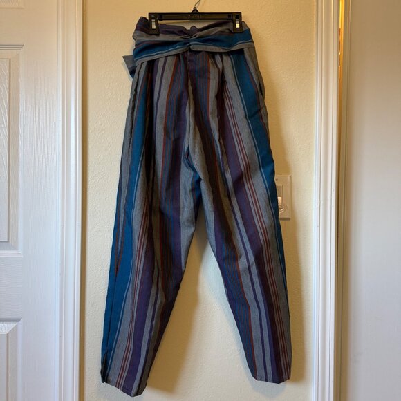 Vintage 70's Seneca New York Striped Two-Piece Set With Button Top & Pants Sz M - Picture 8 of 10